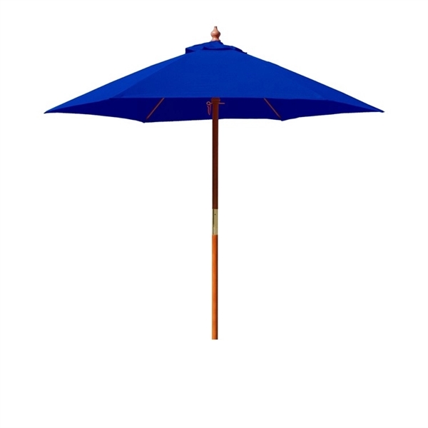 7 ft Rd FR Custom Printed Umbrella, 6 Ribs, Blank - 7 ft Rd FR Custom Printed Umbrella, 6 Ribs, Blank - Image 2 of 3