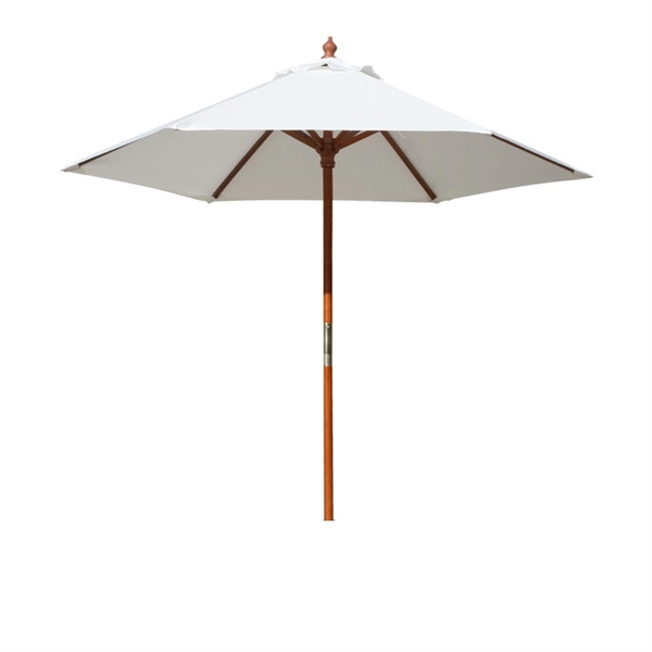 7 ft Rd Wood Patio Umbrella, 6 Ribs, Blank - 7 ft Rd Wood Patio Umbrella, 6 Ribs, Blank - Image 0 of 3
