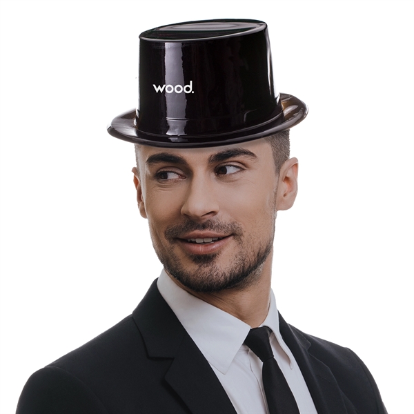 Black Plastic Top Hats - Black Plastic Top Hats - Image 0 of 2