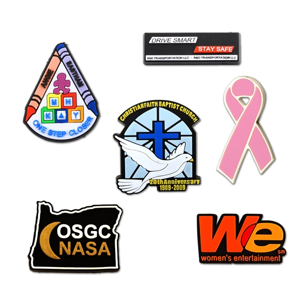 Soft PVC Lapel Pins, Custom Shape - Soft PVC Lapel Pins, Custom Shape - Image 3 of 6