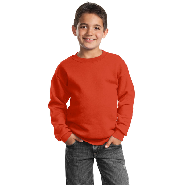 Port & Company - Youth Core Fleece Crewneck Sweatshirt. - Port & Company - Youth Core Fleece Crewneck Sweatshirt. - Image 0 of 109