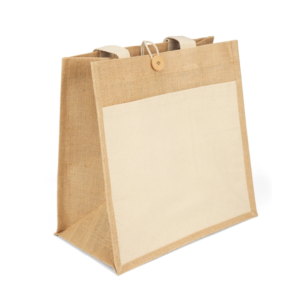 Izzy™- Jute Tote - Screen Print - Izzy™- Jute Tote - Screen Print - Image 3 of 8