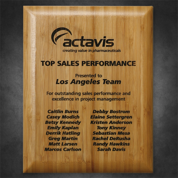 Bamboo Laser Plaque - Bamboo Laser Plaque - Image 0 of 1