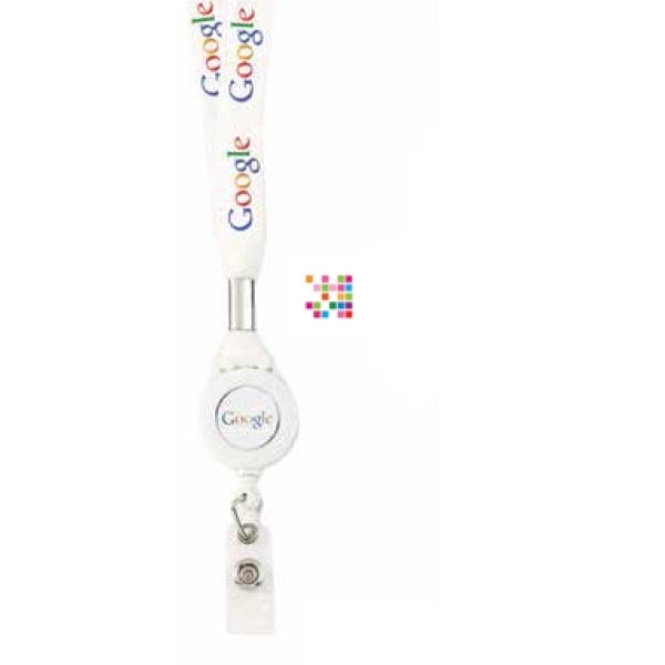 Dye-Sublimation Lanyard with Retractable Reel Combo