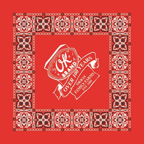 Open Center Paisley Bandanna - USA Made - Open Center Paisley Bandanna - USA Made - Image 0 of 2
