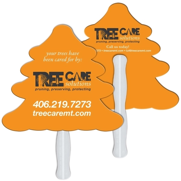 Evergreen Auction Hand Fan Full Color - Evergreen Auction Hand Fan Full Color - Image 1 of 1
