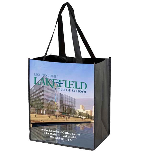 12" x 13" x 8" - GALLERIA Full Color Import Tote Bag