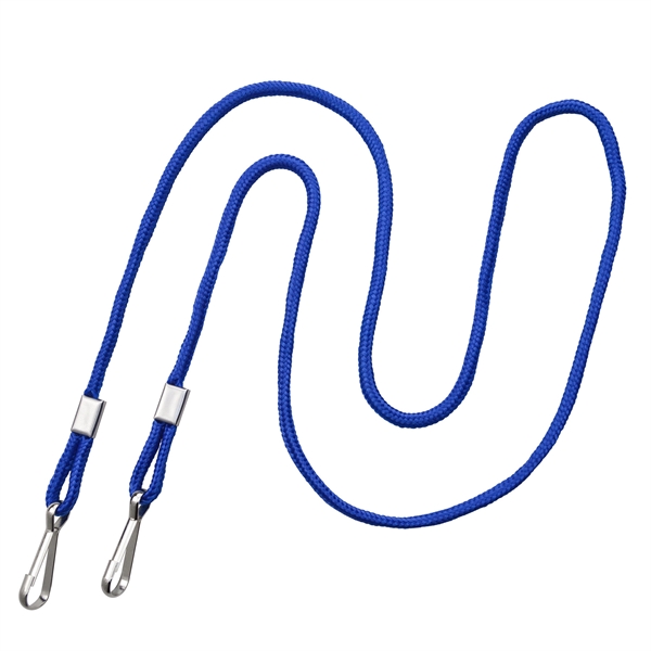 1/8" Open-Ended Event Lanyard/Mask Holder w/ 2 Swivel Hooks - 1/8" Open-Ended Event Lanyard/Mask Holder w/ 2 Swivel Hooks - Image 1 of 2