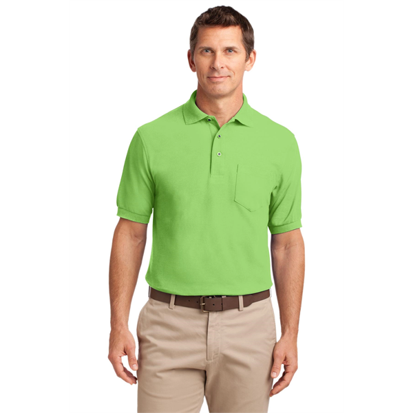 Port Authority Silk Touch Polo with Pocket. - Port Authority Silk Touch Polo with Pocket. - Image 8 of 55