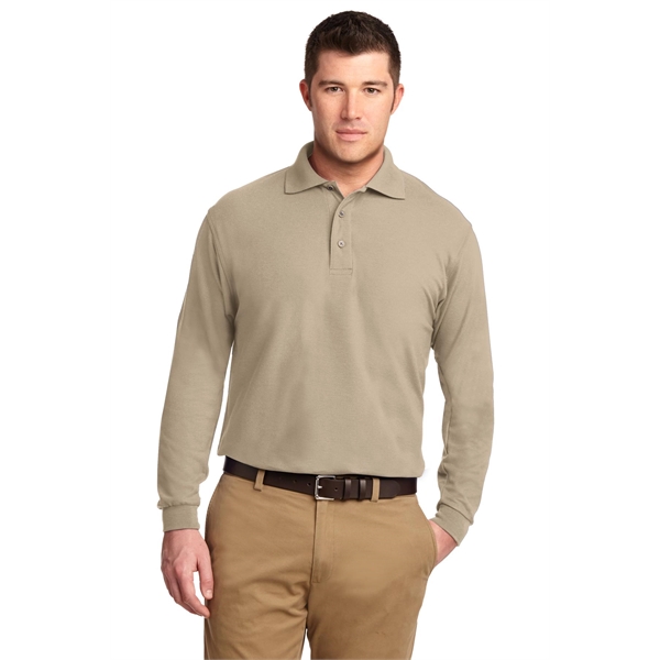 Port Authority Tall Silk Touch Long Sleeve Polo. - Port Authority Tall Silk Touch Long Sleeve Polo. - Image 0 of 26