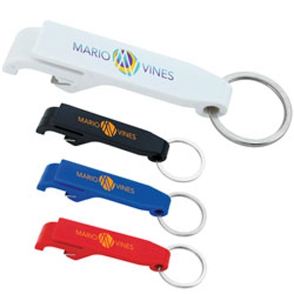 Plastic Bottle Opener Keychain - Plastic Bottle Opener Keychain - Image 0 of 1