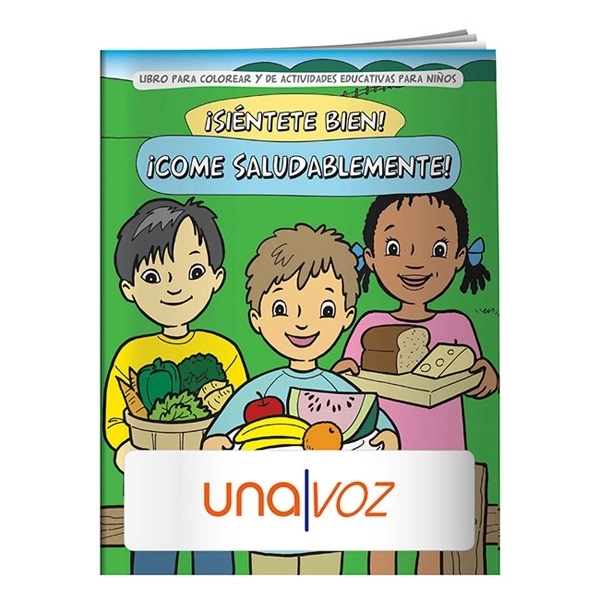 Coloring Book: Eat Healthy (Spanish) - Coloring Book: Eat Healthy (Spanish) - Image 0 of 4