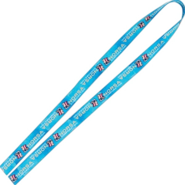 1" Fine-Print Lanyard - 1" Fine-Print Lanyard - Image 0 of 2