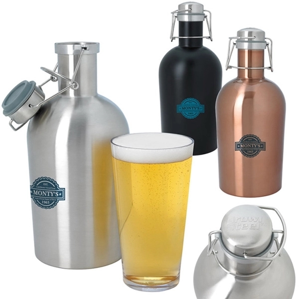 Stainless Growler - 64 oz. - Stainless Growler - 64 oz. - Image 1 of 12