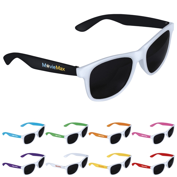 Two-Tone White Frame Sunglasses - Two-Tone White Frame Sunglasses - Image 0 of 1