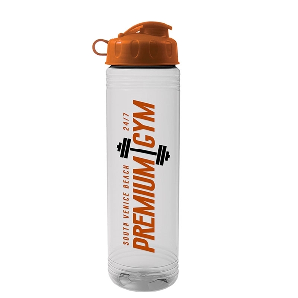 Custom 24 oz Slim Fit Water Bottles with Push-Pull Lid