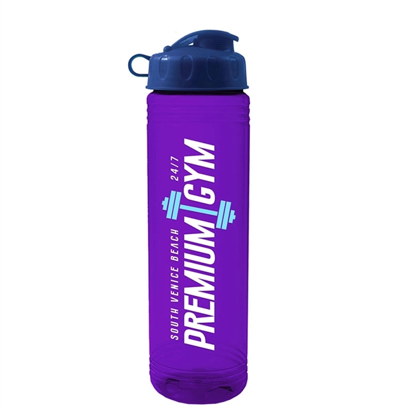 24 oz. Slim Fit Water Bottle with Flip Lid - 24 oz. Slim Fit Water Bottle with Flip Lid - Image 5 of 17