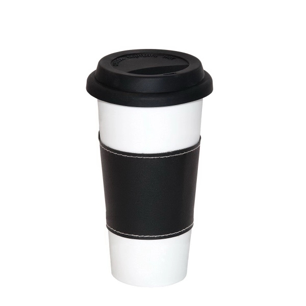GLOSSY MEDI MUG WITH SLEEVE - GLOSSY MEDI MUG WITH SLEEVE - Image 0 of 3