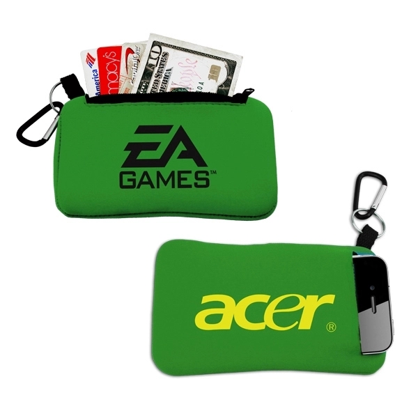 Smartphone Holder with Zippered Pouch - Smartphone Holder with Zippered Pouch - Image 2 of 5
