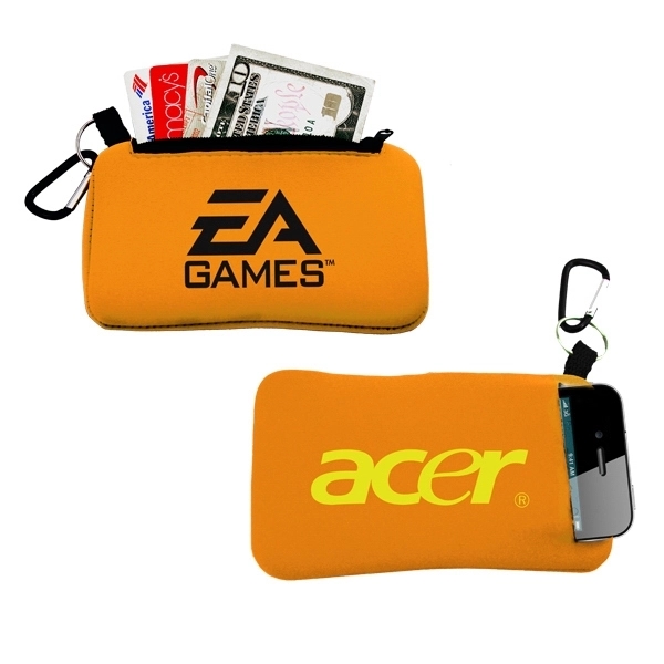 Smartphone Holder with Zippered Pouch - Smartphone Holder with Zippered Pouch - Image 3 of 5