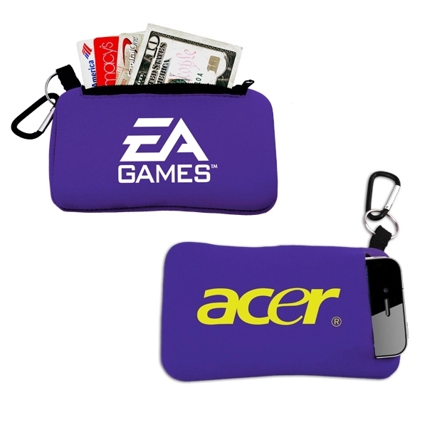 Smartphone Holder with Zippered Pouch - Smartphone Holder with Zippered Pouch - Image 4 of 5