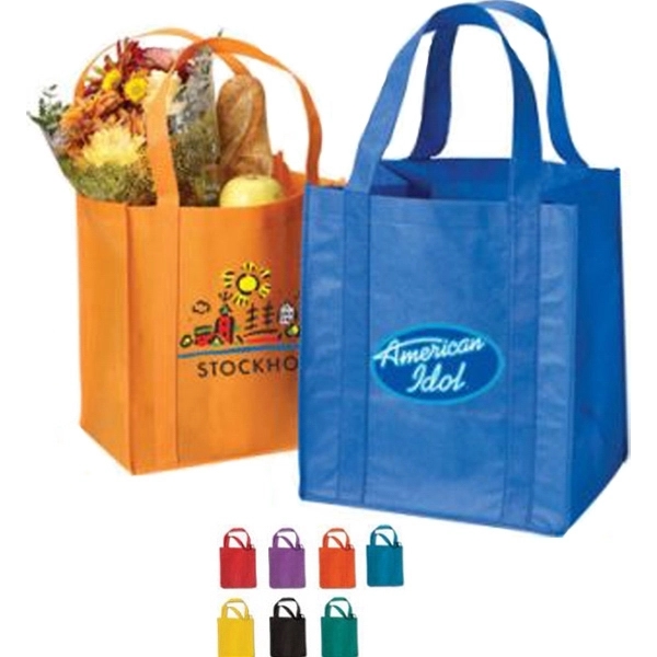 Grocery Non Woven Tote Bag-Full Color 80 GSM - Grocery Non Woven Tote Bag-Full Color 80 GSM - Image 0 of 4