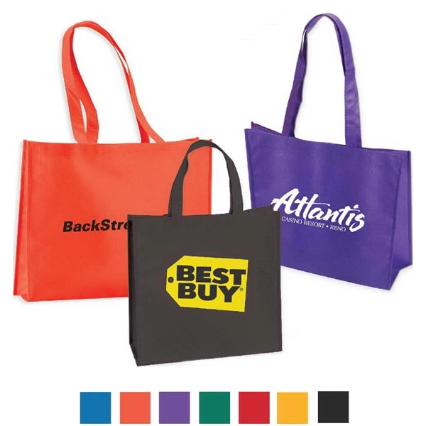 Large Non Woven Tote With 28" Straps 80 GSM - Large Non Woven Tote With 28" Straps 80 GSM - Image 0 of 6