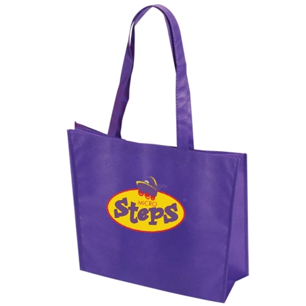 Large Non Woven Tote With 28" Straps- Full Color - Large Non Woven Tote With 28" Straps- Full Color - Image 1 of 5