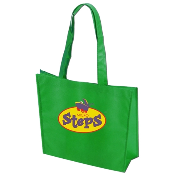 Large Non Woven Tote With 28" Straps- Full Color - Large Non Woven Tote With 28" Straps- Full Color - Image 3 of 5