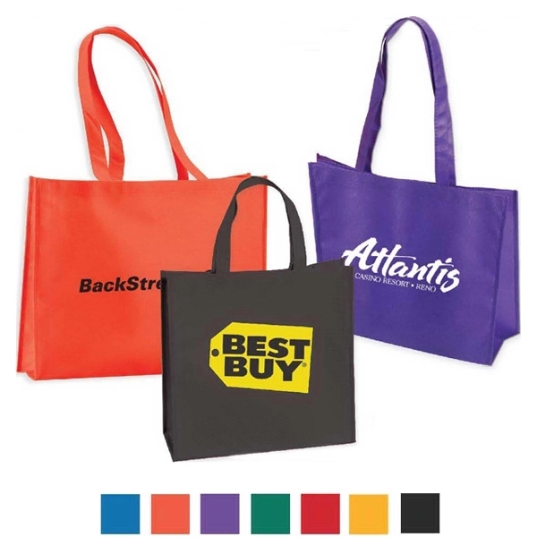 Large Non Woven Tote wit 18" Straps- Full Color - Large Non Woven Tote wit 18" Straps- Full Color - Image 0 of 0