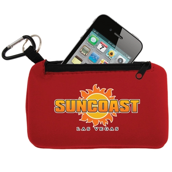 Smartphone holder with Zippered Pouch- Full Color - Smartphone holder with Zippered Pouch- Full Color - Image 3 of 5