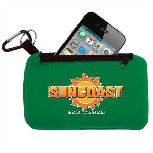 Smartphone holder with Zippered Pouch- Full Color - Smartphone holder with Zippered Pouch- Full Color - Image 4 of 5