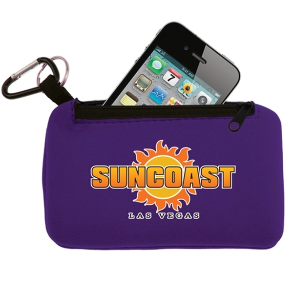 Smartphone holder with Zippered Pouch- Full Color - Smartphone holder with Zippered Pouch- Full Color - Image 5 of 5