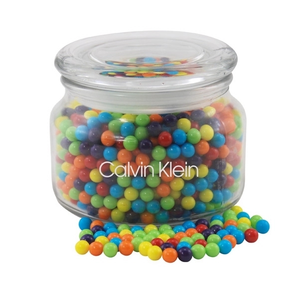 Mini Jawbreakers Candy in a Glass Jar with Lid Plum Grove