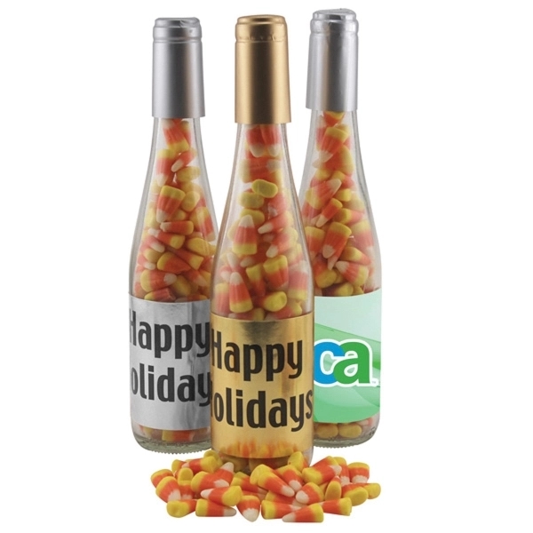 11" Champagne Bottle with Candy Corn - 11" Champagne Bottle with Candy Corn - Image 0 of 0