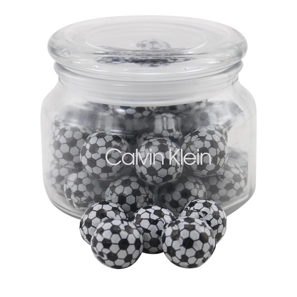 Chocolate Soccer Balls in a Glass Jar with Lid - Chocolate Soccer Balls in a Glass Jar with Lid - Image 0 of 0