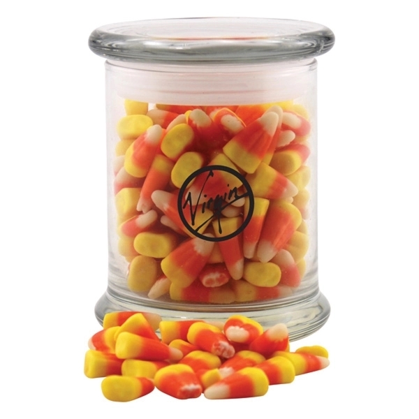 Candy Corn in a Large Round Glass Jar with Lid - Candy Corn in a Large Round Glass Jar with Lid - Image 0 of 0