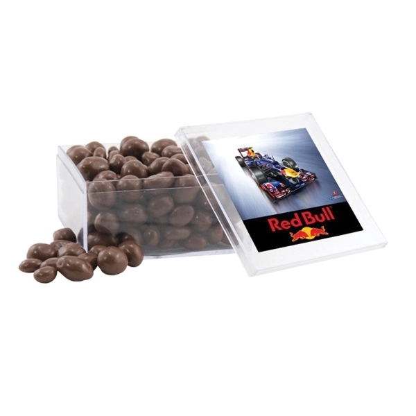 Chocolate Covered Peanuts in a Clear Acrylic Large Box - Chocolate Covered Peanuts in a Clear Acrylic Large Box - Image 0 of 0