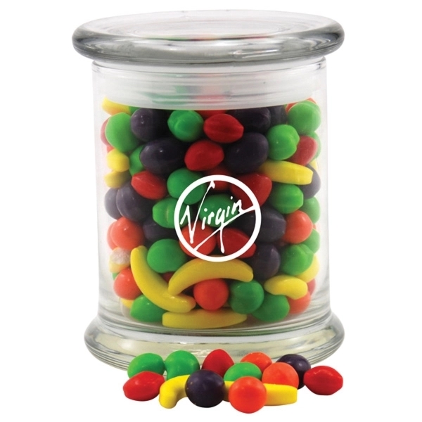 Candy Fruitz Candy in a Large Round Glass Jar with Lid - Candy Fruitz Candy in a Large Round Glass Jar with Lid - Image 0 of 0