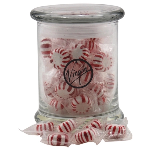 Starlight Peppermints in a Large Round Glass Jar with Lid - Starlight Peppermints in a Large Round Glass Jar with Lid - Image 0 of 0