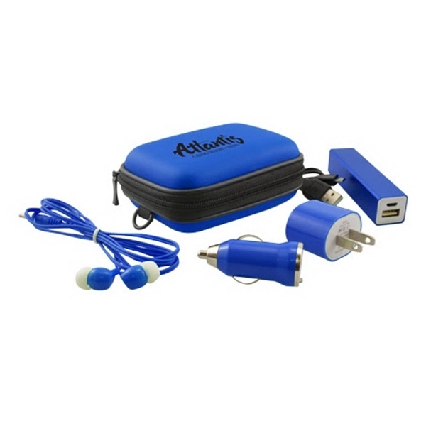 Tech Travel Kit with Zippered Case - Tech Travel Kit with Zippered Case - Image 2 of 3