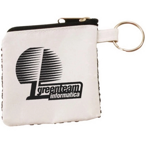 Zippered Accessories Pouch with Keychain Attachment - Zippered Accessories Pouch with Keychain Attachment - Image 4 of 4