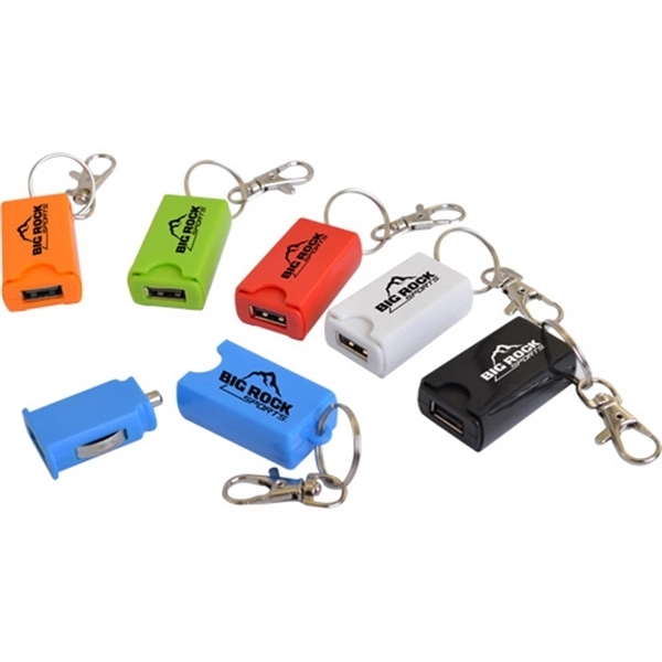 USB Car Charger on a KeyChain - USB Car Charger on a KeyChain - Image 0 of 6