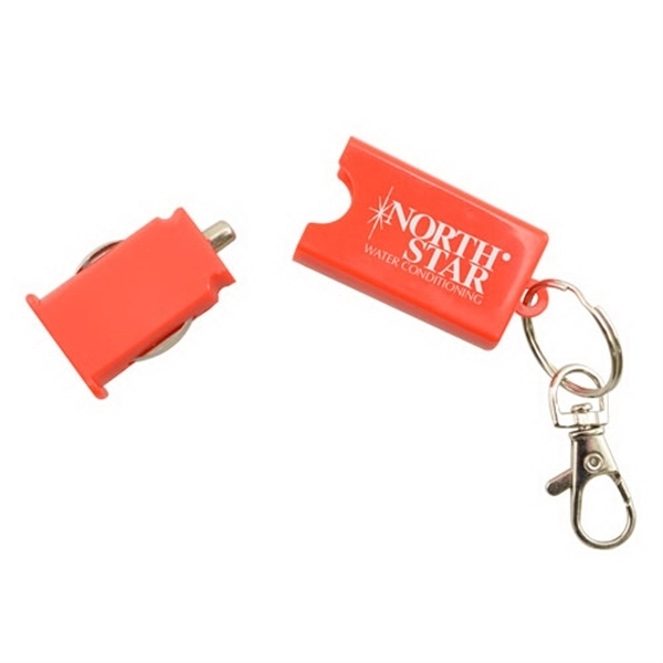 USB Car Charger on a KeyChain - USB Car Charger on a KeyChain - Image 5 of 6