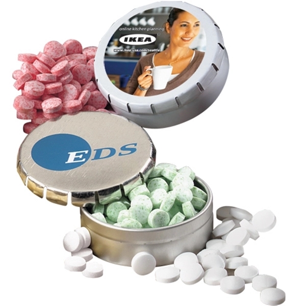 Spearmint Mints in Snap Top Pocket Mint Tin Plum Grove