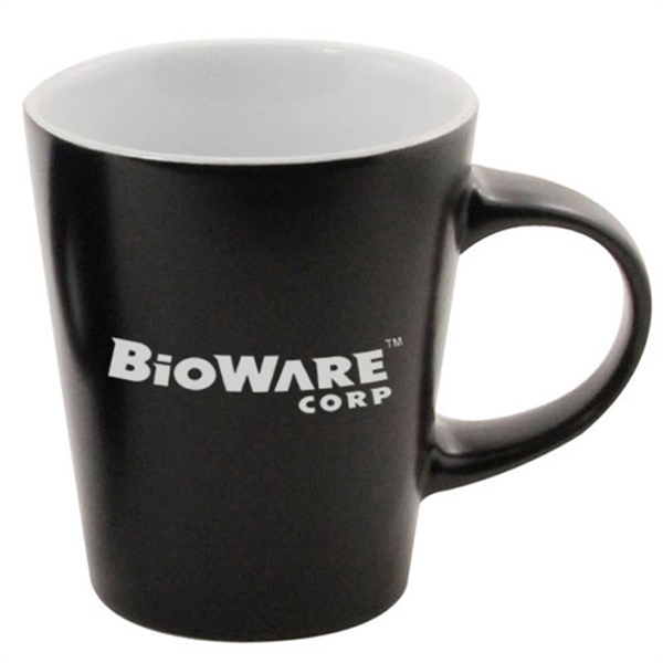 12 oz Silk Black Coffee Mug and Colored Interior - 12 oz Silk Black Coffee Mug and Colored Interior - Image 3 of 3