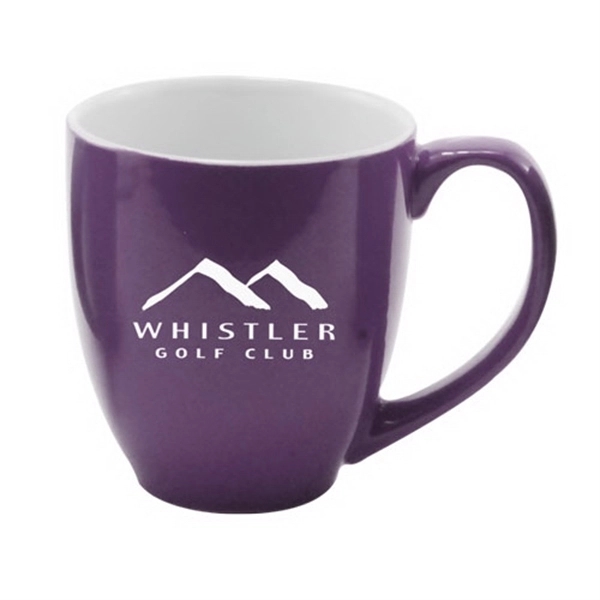 14 oz Colored Ceramic Coffee Mug with White Interior - 14 oz Colored Ceramic Coffee Mug with White Interior - Image 4 of 6