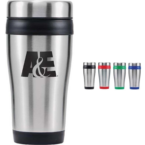 16 oz Insulated Stainless Steel Travel Tumbler - 16 oz Insulated Stainless Steel Travel Tumbler - Image 0 of 5