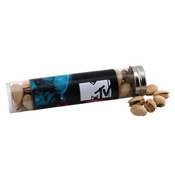 Pistachios in a 6 " Plastic Tube with Metal Cap