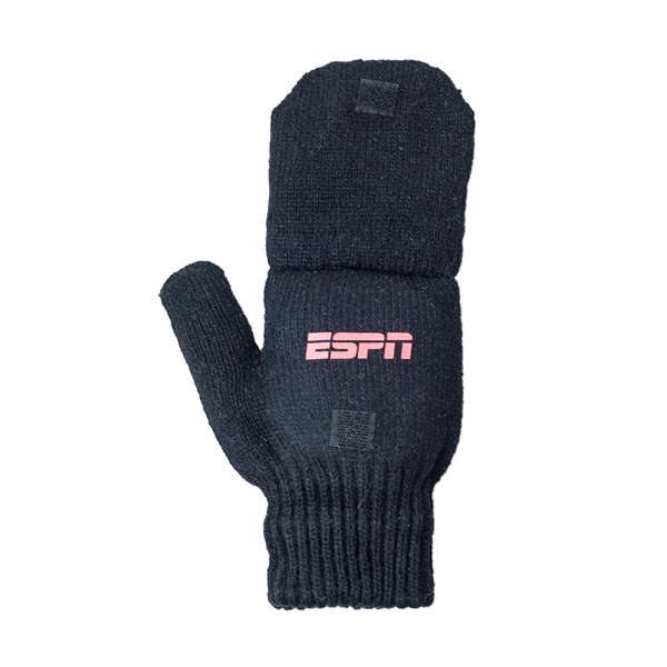 Black Glomitt Flip Mittens - Black Glomitt Flip Mittens - Image 2 of 6